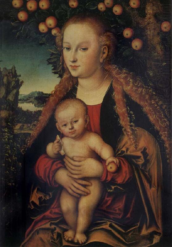 THe Virgin and Child under the Apple-tree, Lucas Cranach the Elder